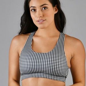Glyder - Everlast Bra - Black Gingham - Small
